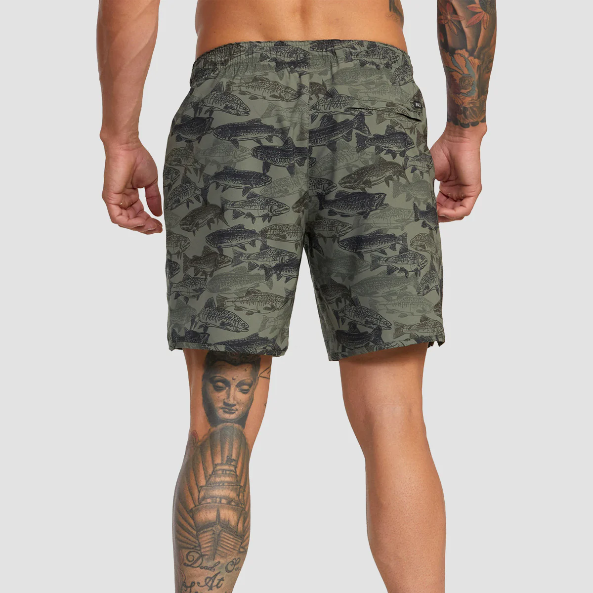 RVCA Ben Horton Yogger 17" Shorts Hor Fi Cam Beet - Image 2