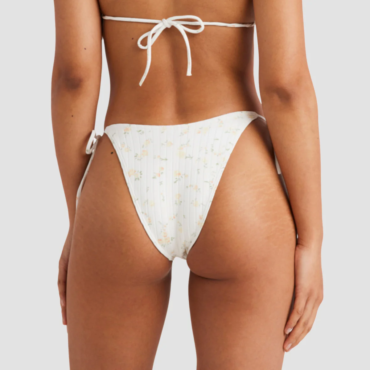 RVCA Blurred Ditsy Bikini Bottoms Whisper White - Womens - Image 2
