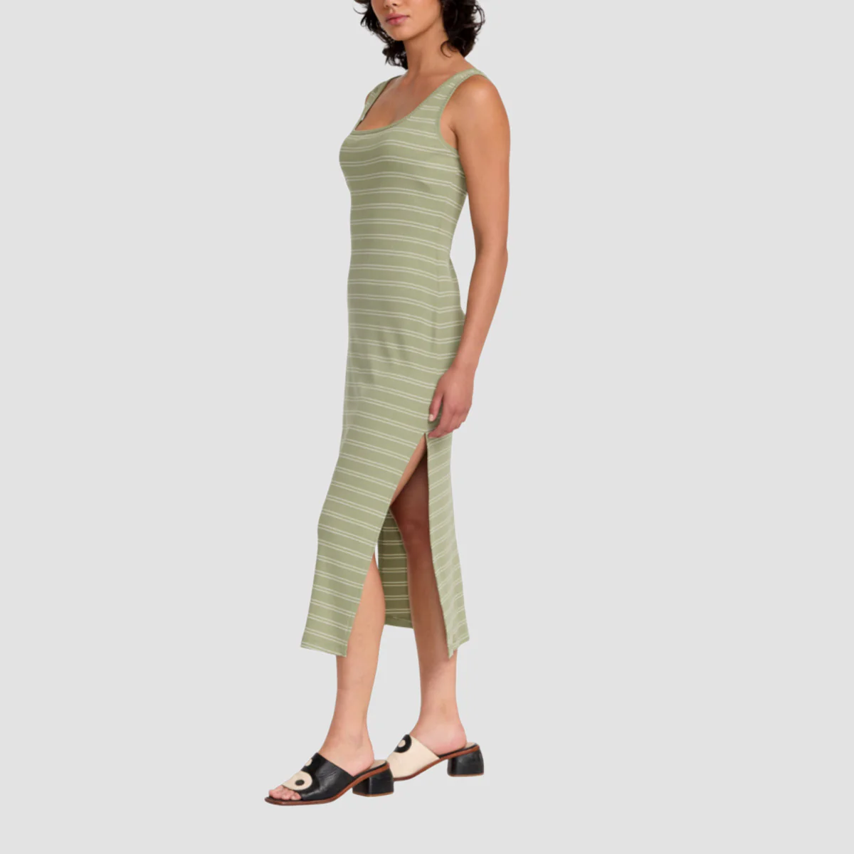 RVCA Dixie Midi Dress Green Tea - Womens - Image 2