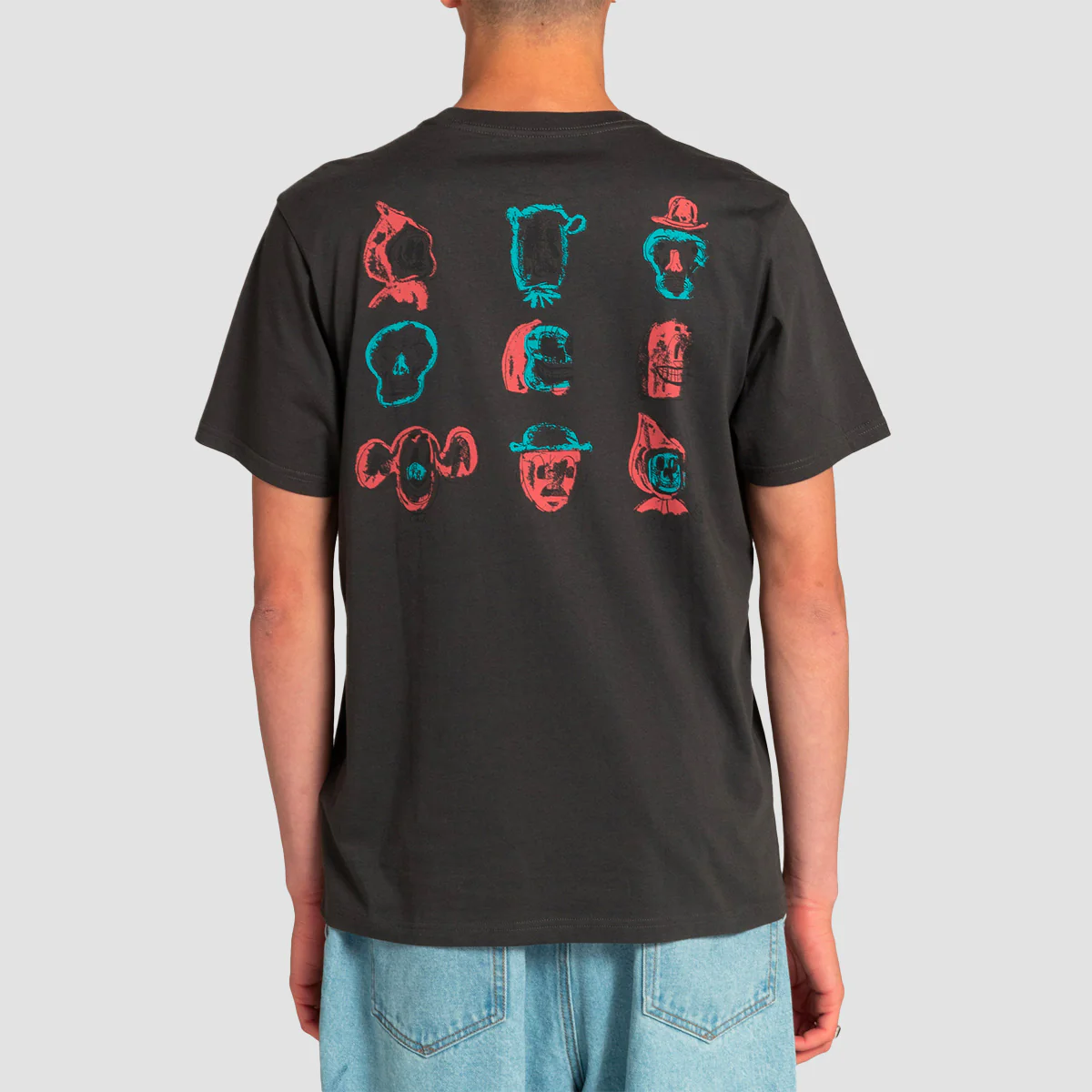 RVCA DMOTE Guy T-Shirt Pirate Black - Image 2