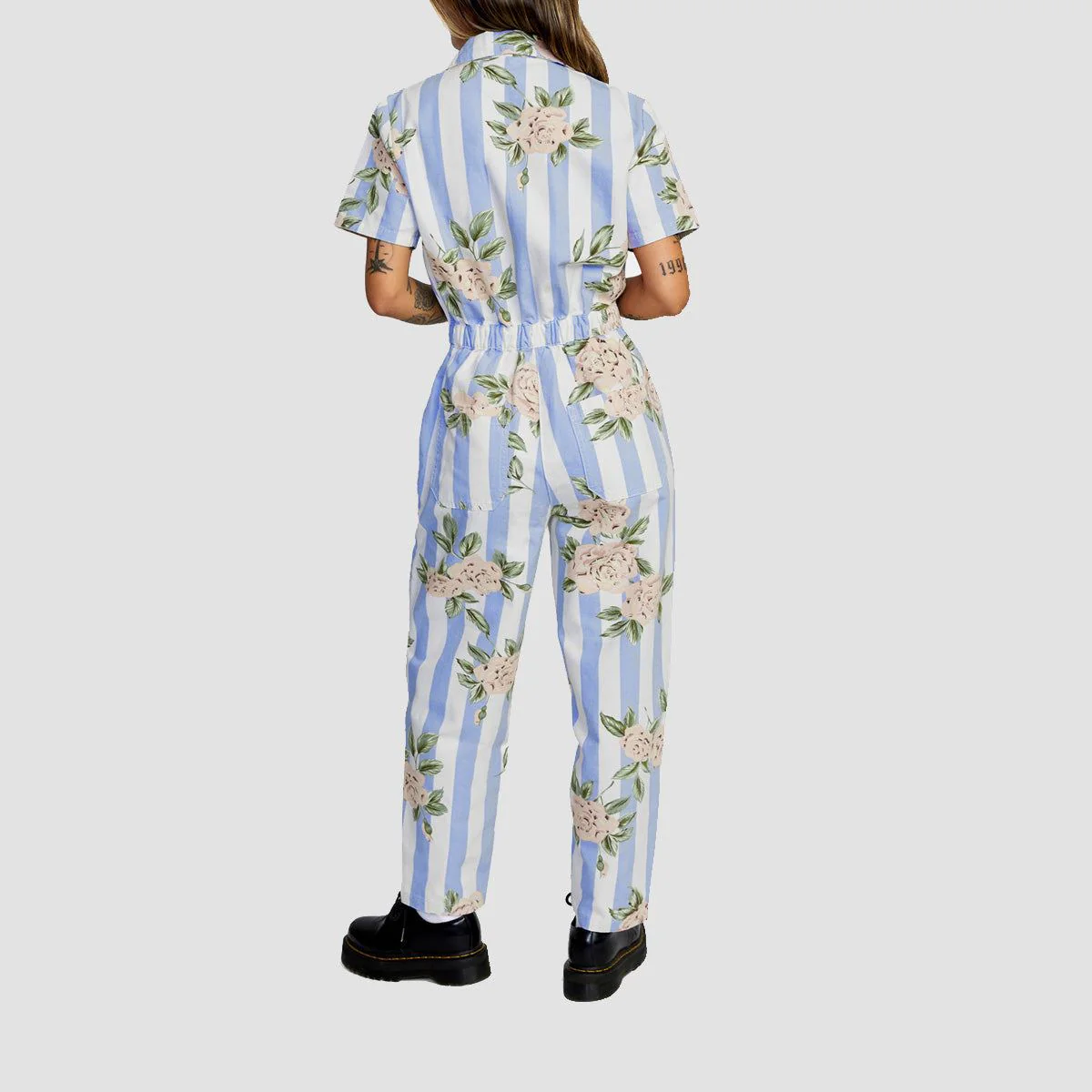 RVCA Nightshift Jumpsuit Cloud - Womens - Image 2