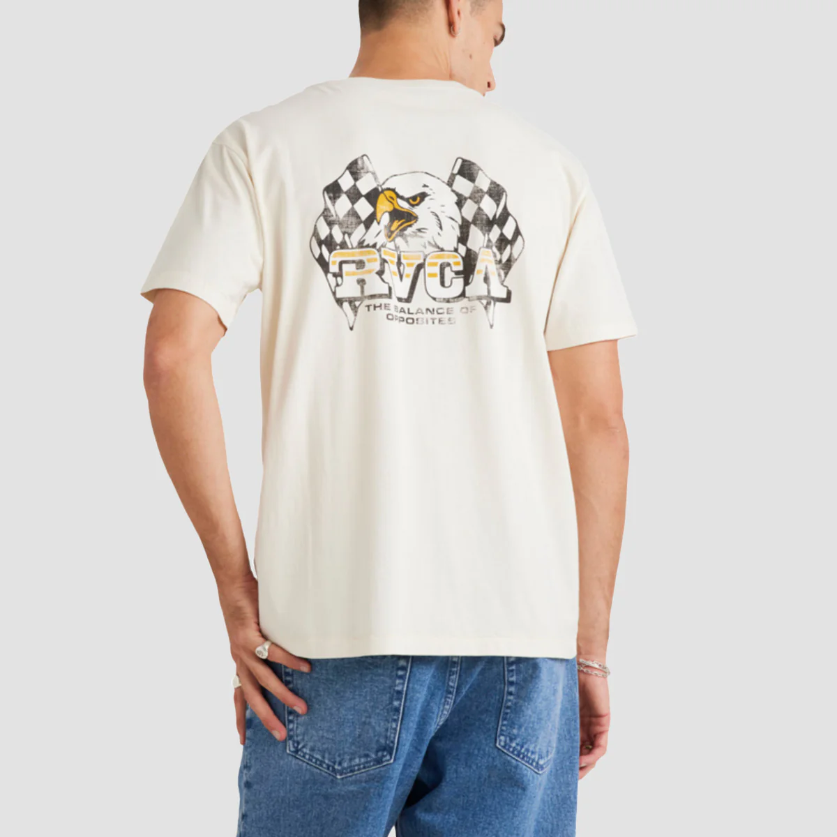 RVCA Race Day T-Shirt Salt - Image 2