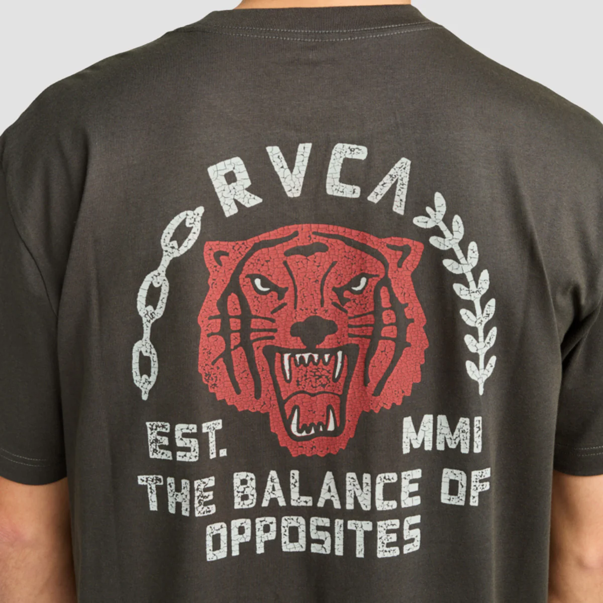 RVCA Squadron T-Shirt Pirate Black - Image 3