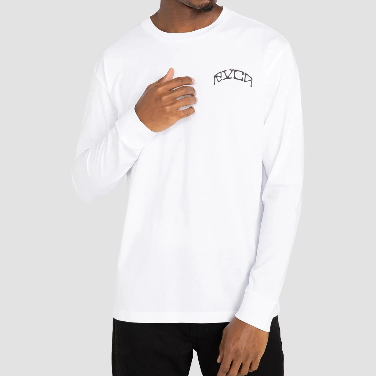 RVCA St Margret Longsleeve T-Shirt White - Image 2