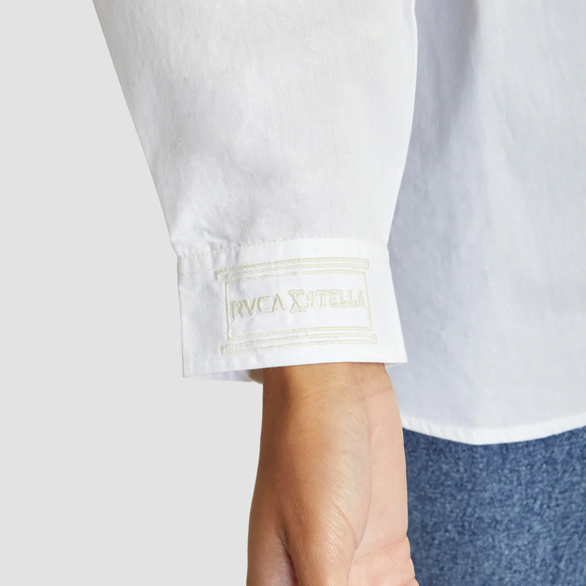 RVCA Stella Maxwell Angeles Longsleeve Shirt Whisper White - Womens - Image 4