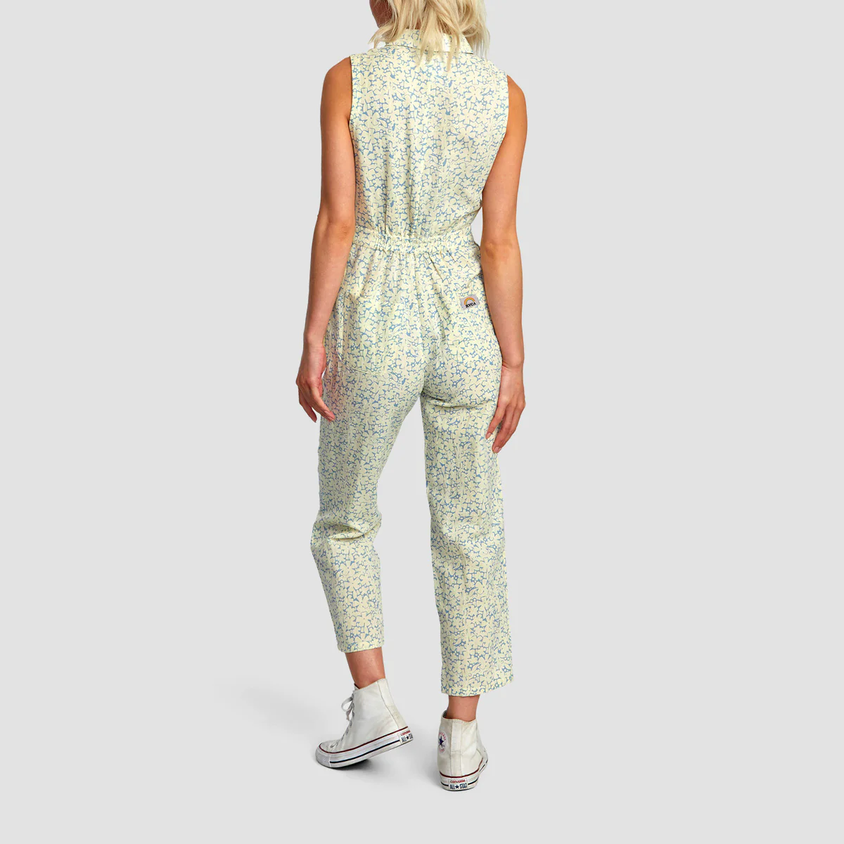 RVCA Sunny Linen Jumpsuit Lemon - Womens - Image 2