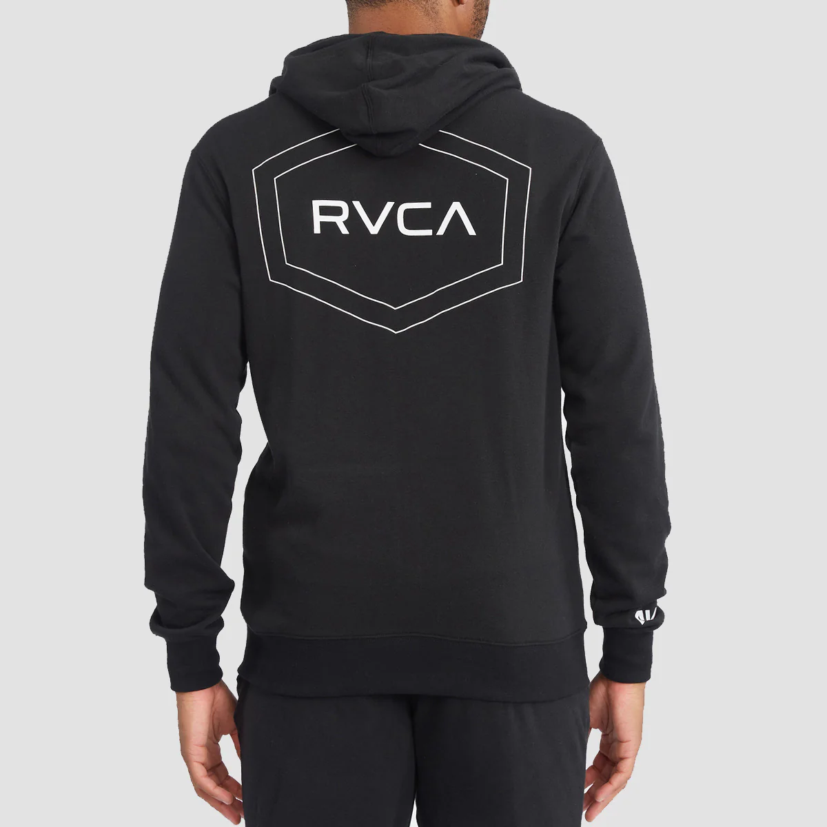 RVCA Swift Big Pin Hex Zip Hoodie Black - Image 2