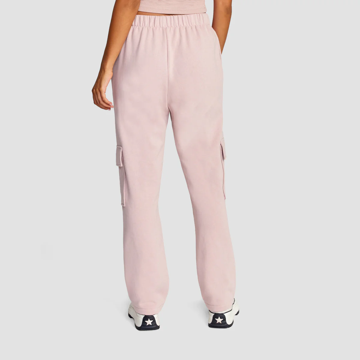 RVCA Test Drive Cargo Sweatpants Dusty Rose - Womens - Image 2