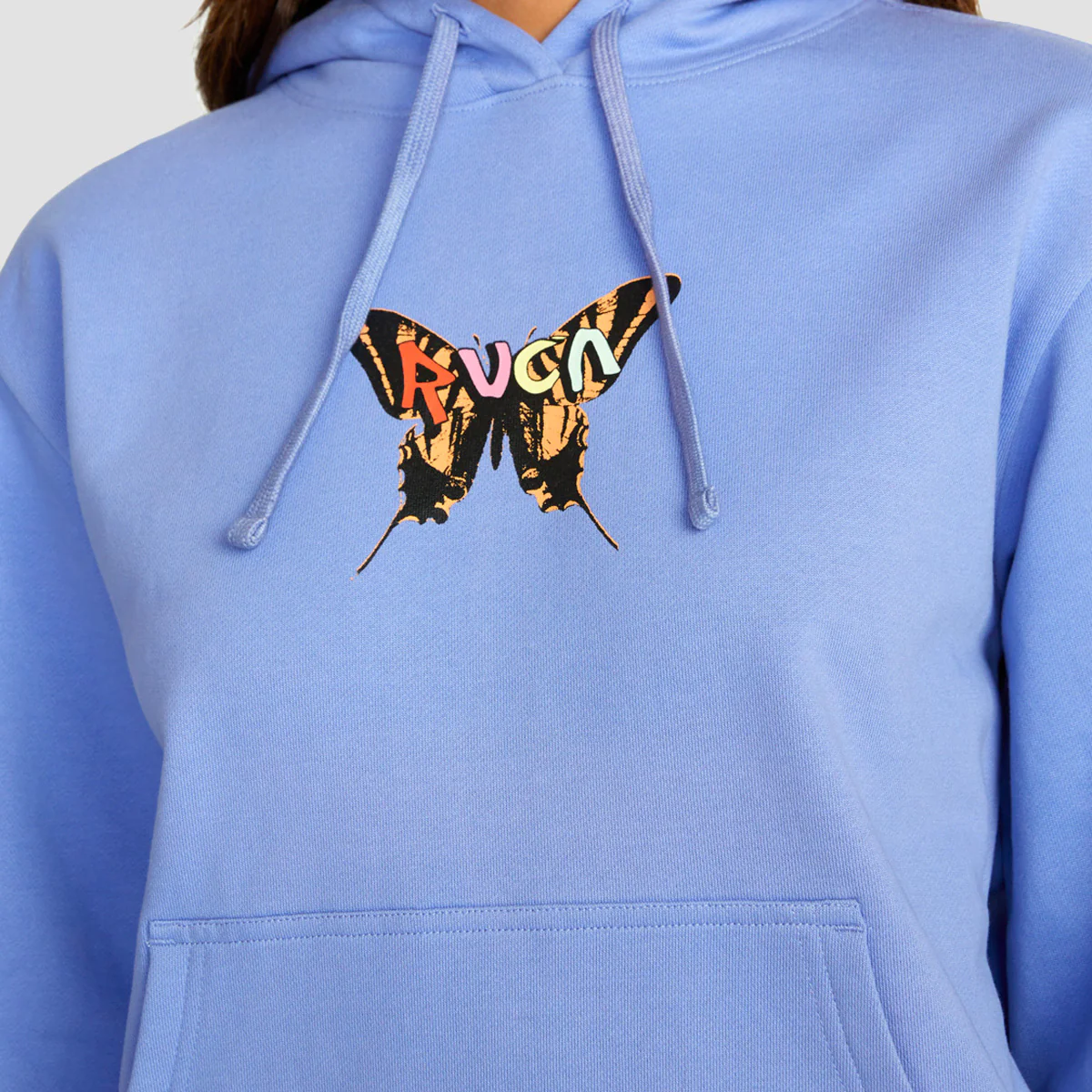 RVCA Transcend Pullover Hoodie Jacaranda - Womens - Image 2