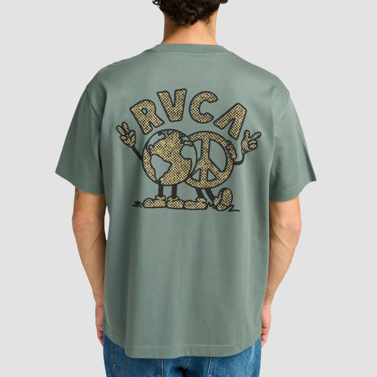 RVCA United T-Shirt Balsam Green - Image 2