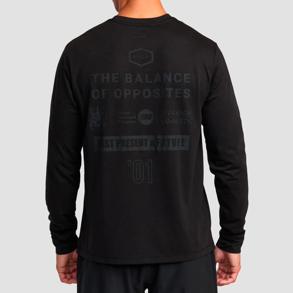 RVCA VA Sport All Brand Longsleeve T-Shirt Black 2 - Image 2