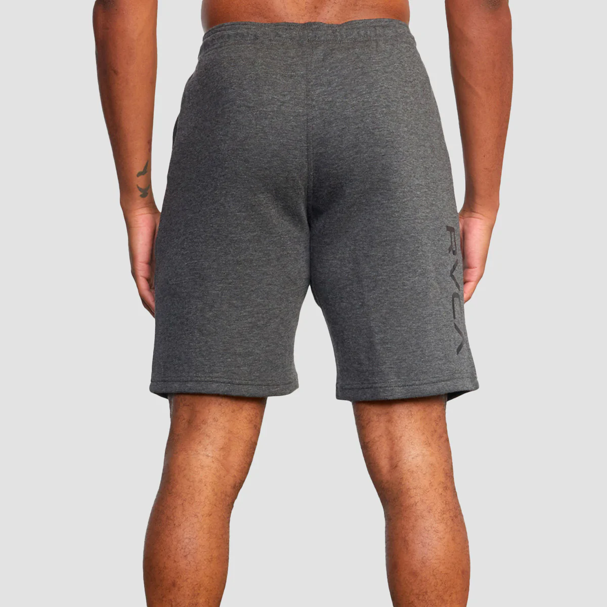 RVCA VA Sport IV 19" Sweat Shorts Smokey Grey Heather - Image 2