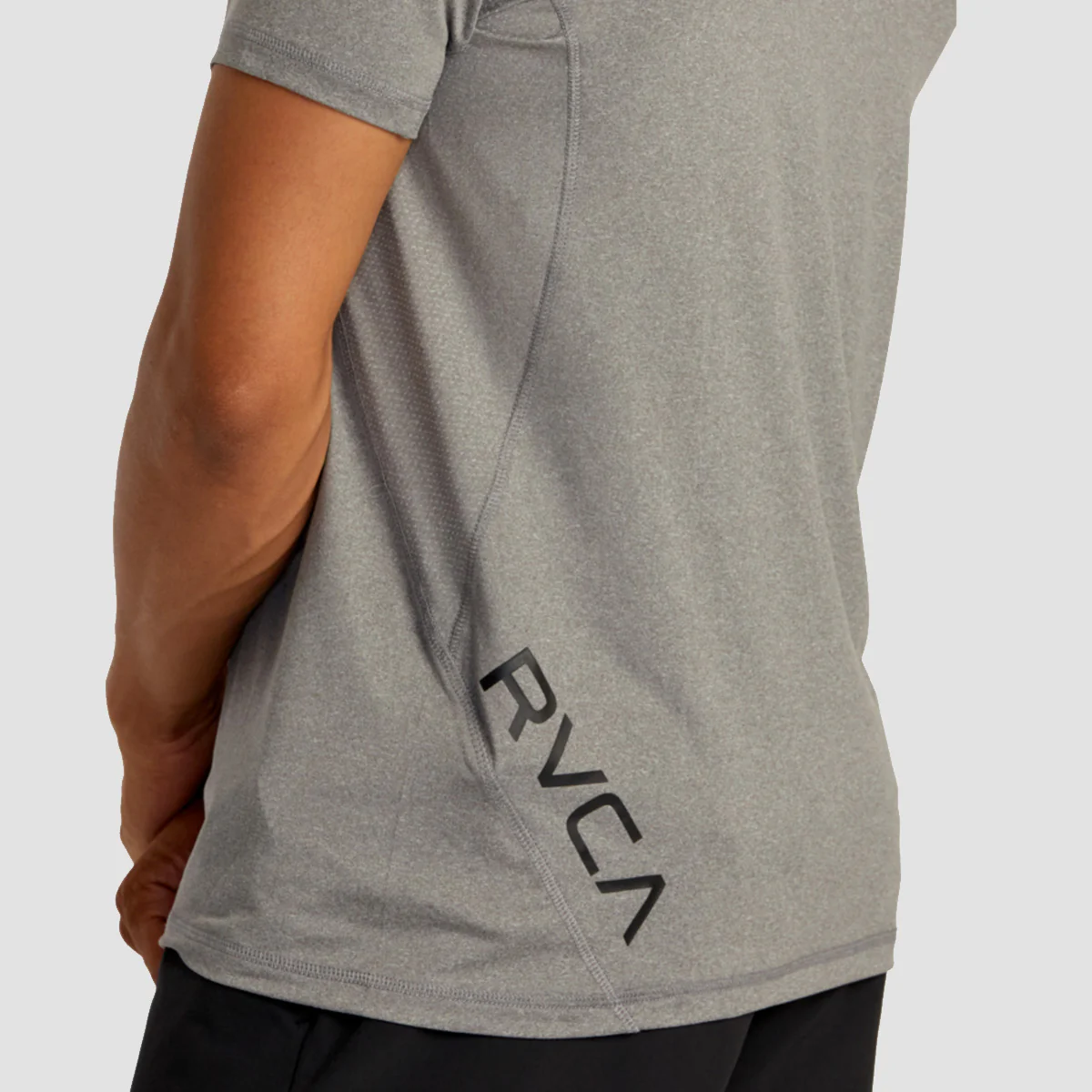 RVCA VA Sport Vent T-Shirt Heather Grey - Image 2