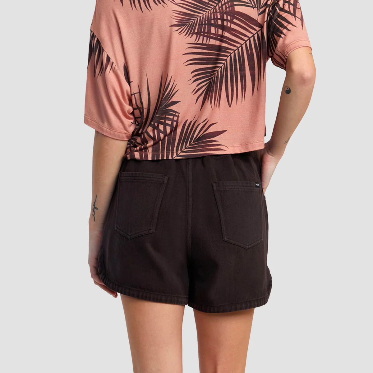 RVCA Venice Twill Elasticated Shorts Java - Womens - Image 2