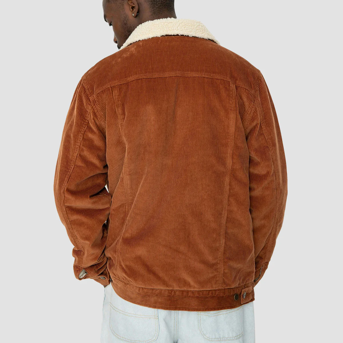 RVCA Waylon Trucker Sherpa Jacket Rawhide - Image 2