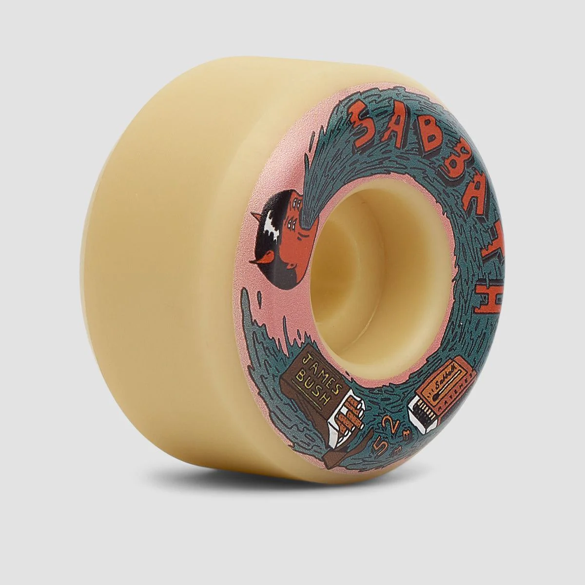 Sabbath James Bush Pro Model Conical ATU Skateboard Wheels 52mm - Image 2