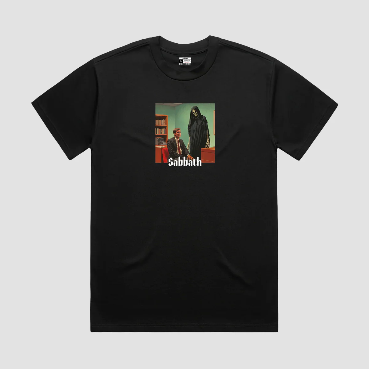 Sabbath Wheels Death T-Shirt Black - Image 2