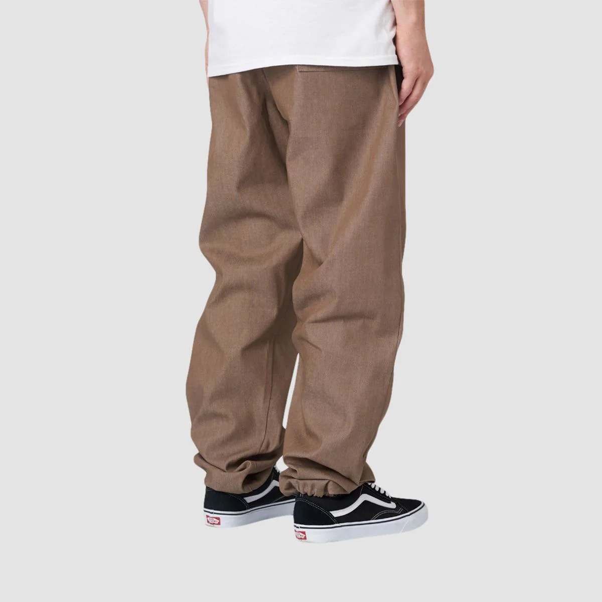 Salads Handmade Original Fit Denim Trousers Beige - Image 2