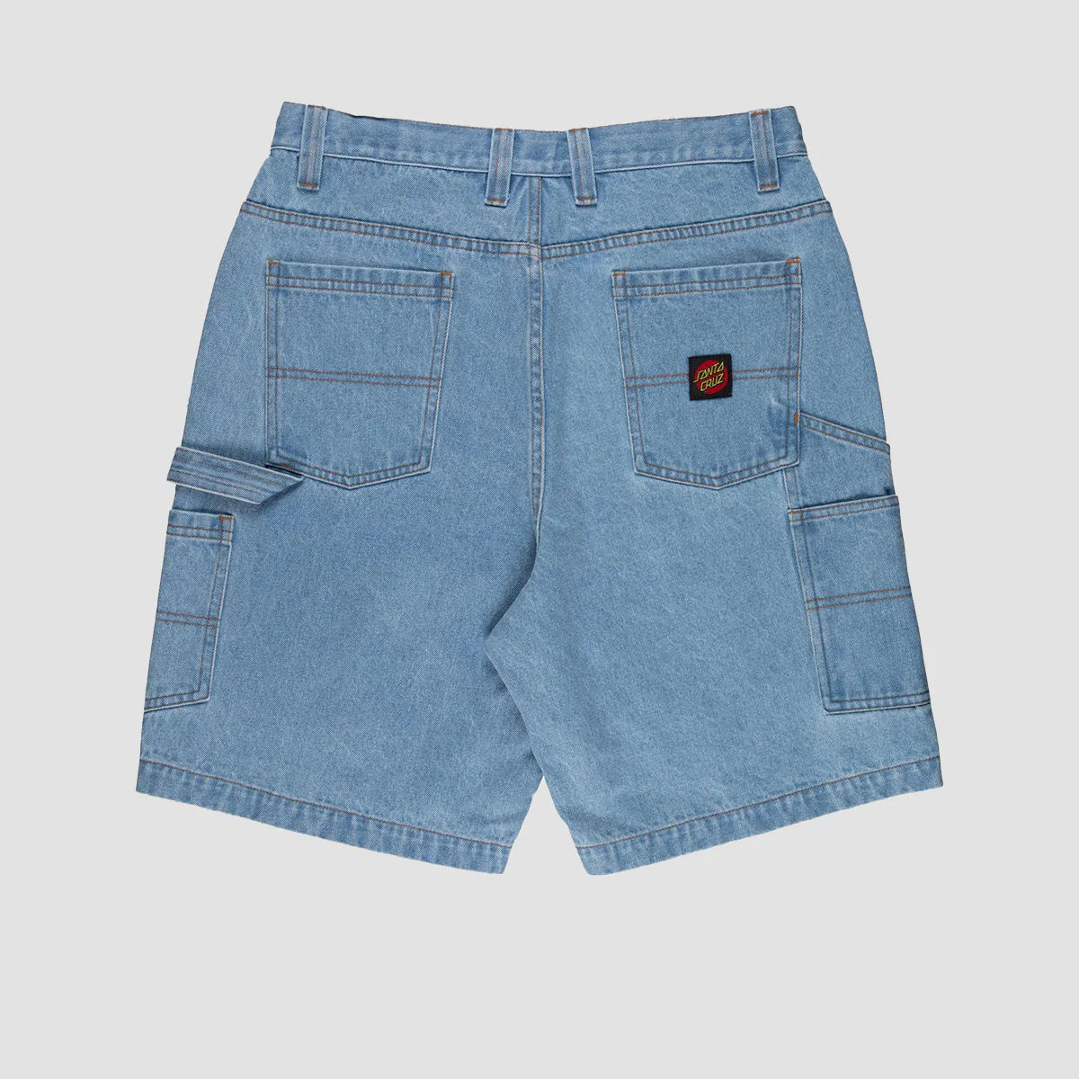 Santa Cruz Carpenter Big Denim Shorts Stone Wash - Image 2