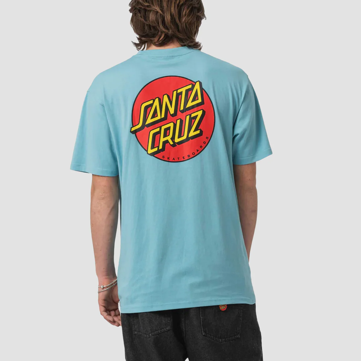 Santa Cruz Classic Dot Chest T-Shirt Norse Blue - Image 2