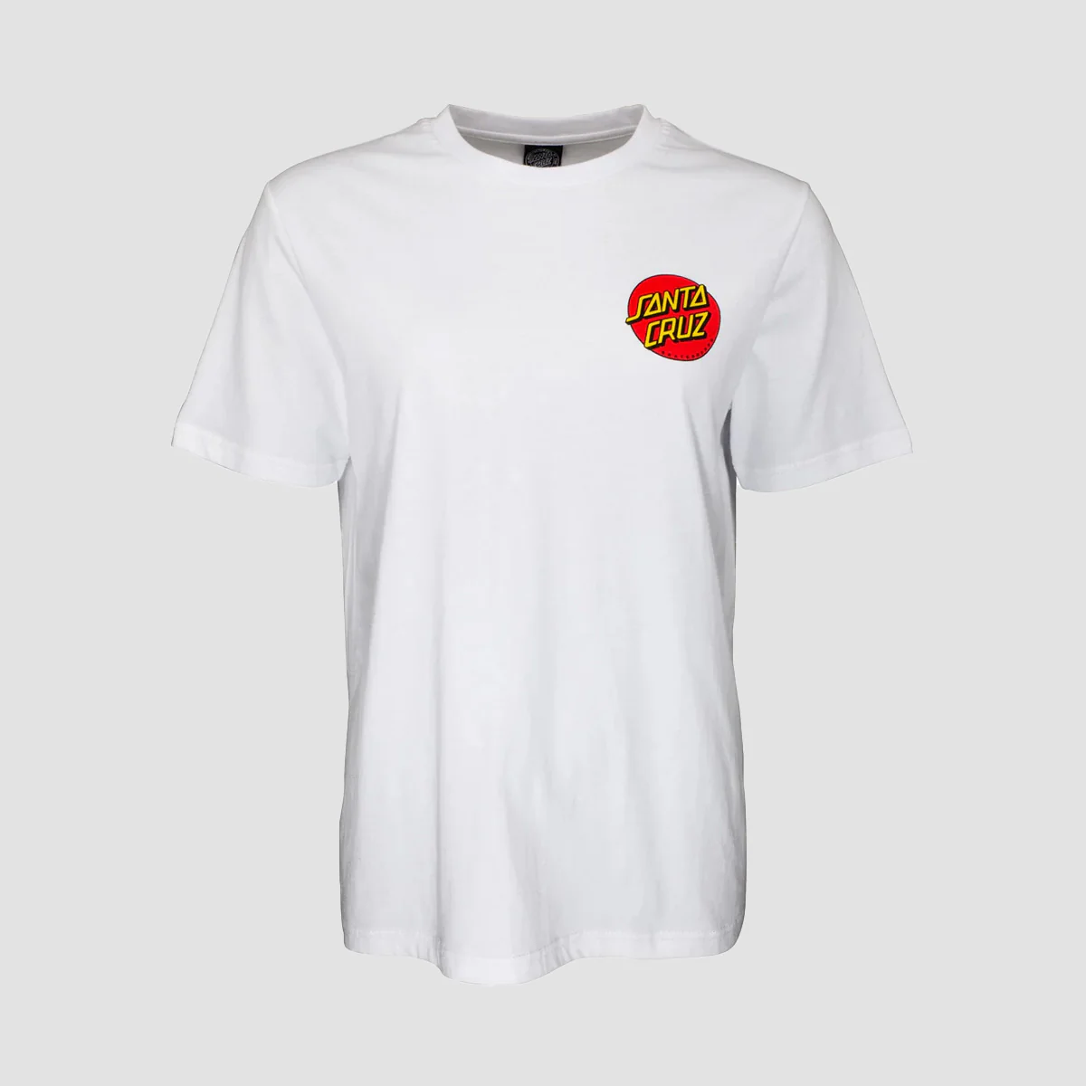 Santa Cruz Classic Dot Chest T-Shirt White - Womens - Image 2