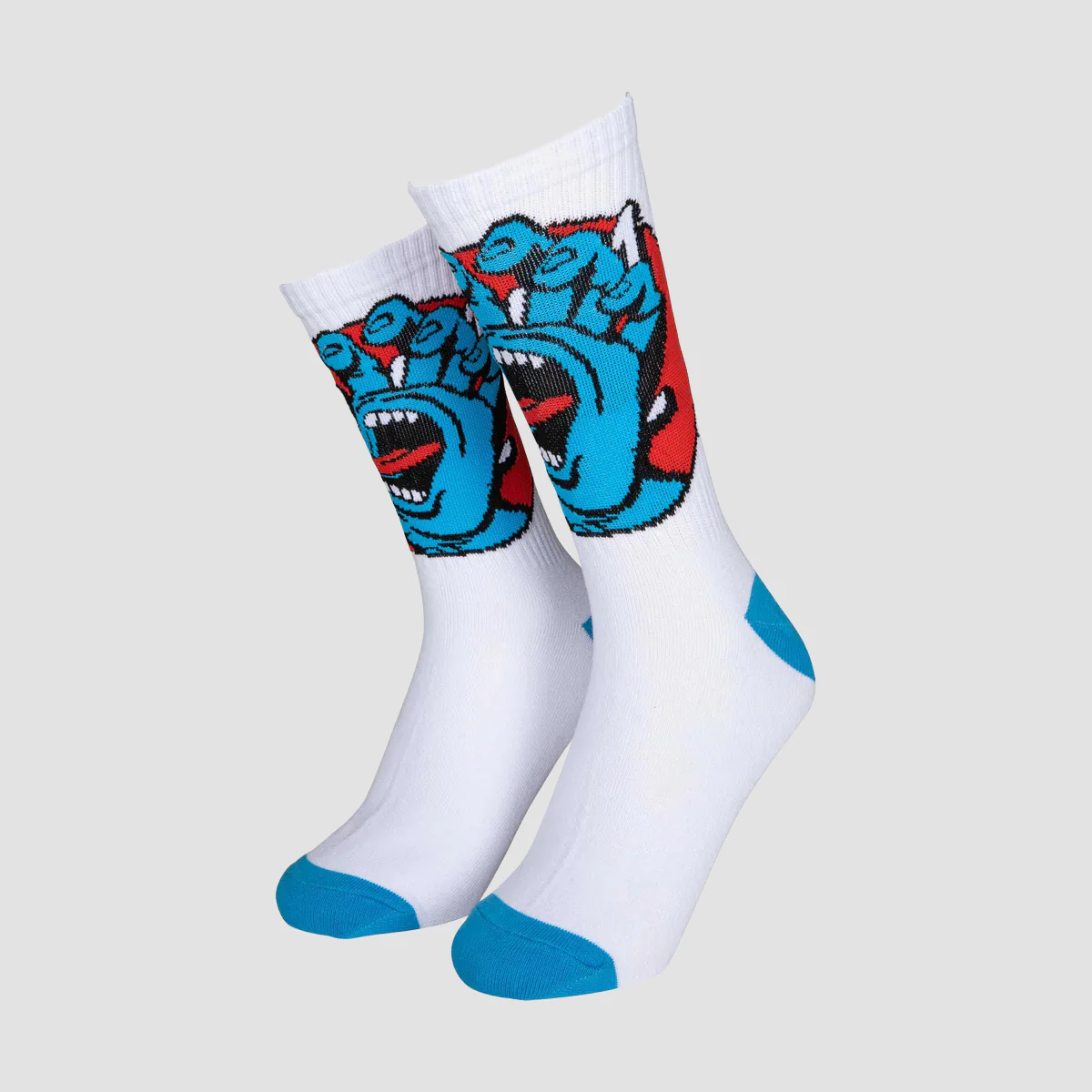 Santa Cruz Hand Dot Socks White