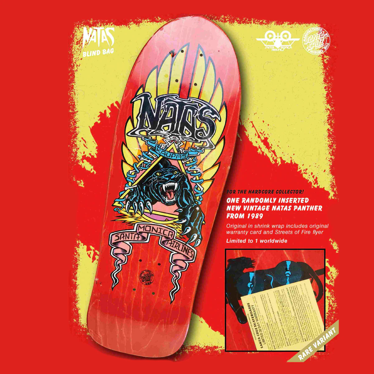 Santa Cruz Natas Blind Bag Reissue Skateboard Deck Assorted - 10.5" - Image 3