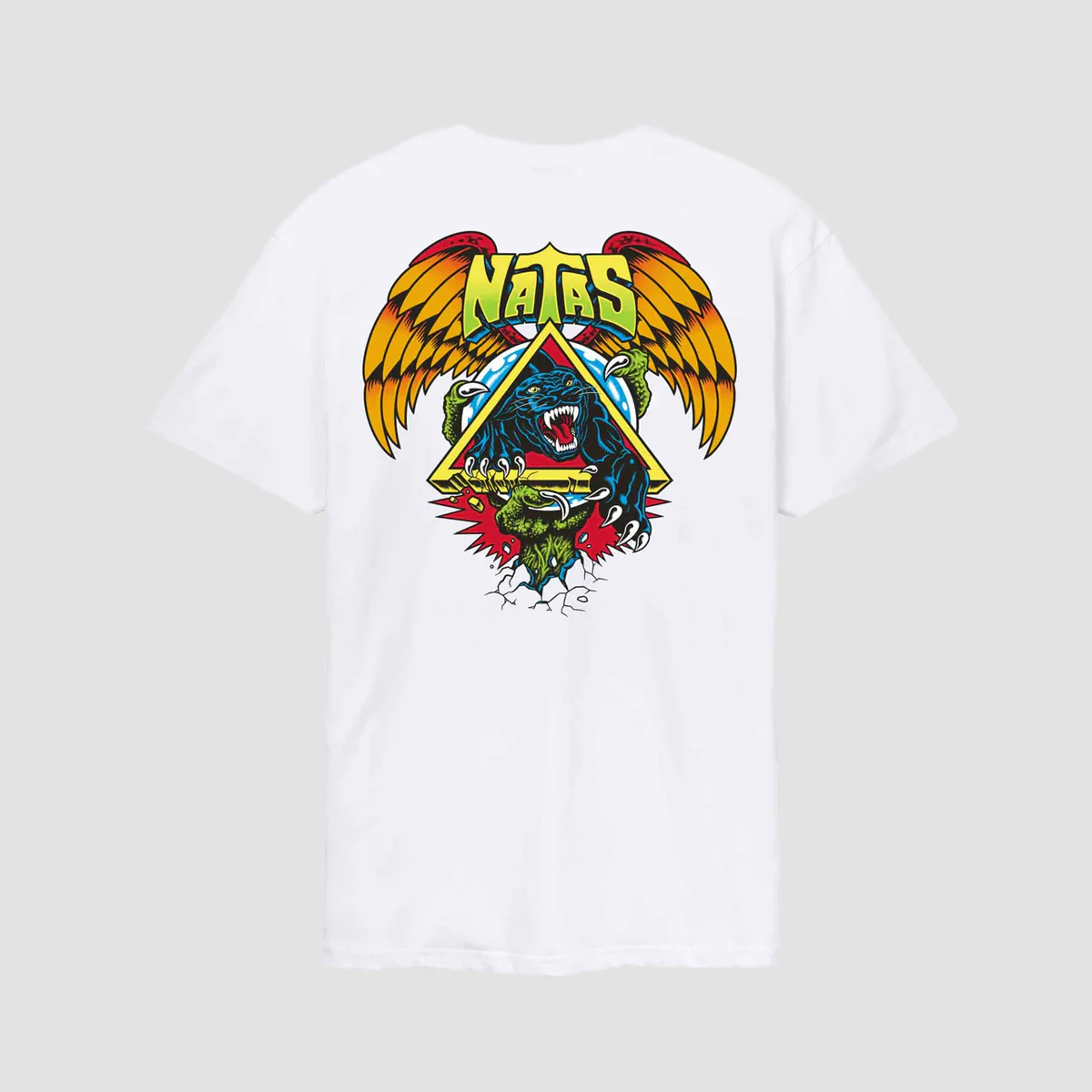 Santa Cruz Natas SC Panther T-Shirt White - Image 2