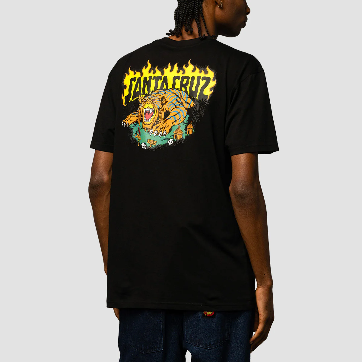Santa Cruz Salba Tiger Redux T-Shirt Black - Image 2