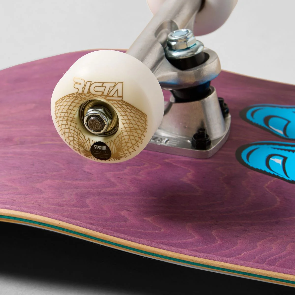 Santa Cruz Screaming Hand Skateboard Purple - 8.375" - Image 3
