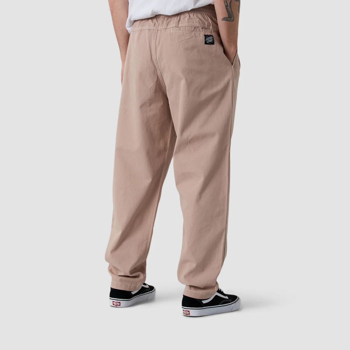 Santa Cruz Tab Pants Mushroom/White - Image 4