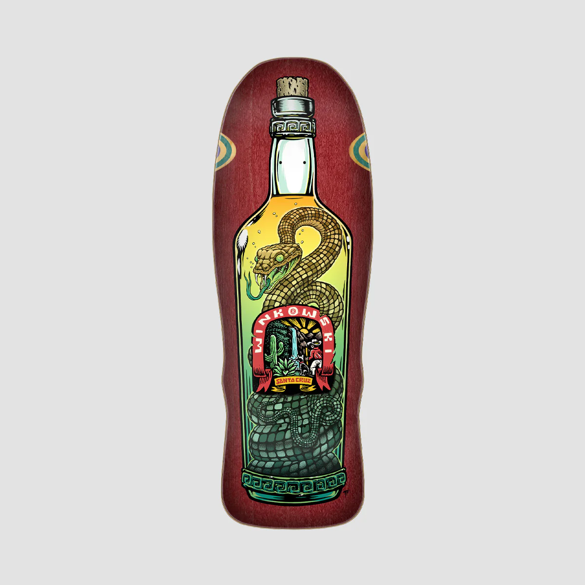 Santa Cruz Winkowski Agave Snake Skateboard Deck - 10.35"