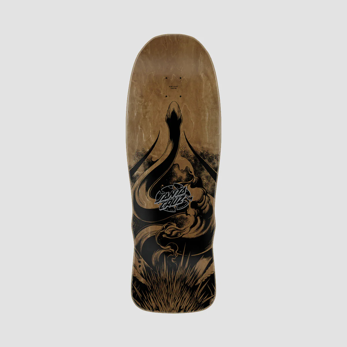 Santa Cruz Winkowski Primordial Shaped Skateboard Deck Silver Rainbow Prismatic Foil - 10.35" - Image 2