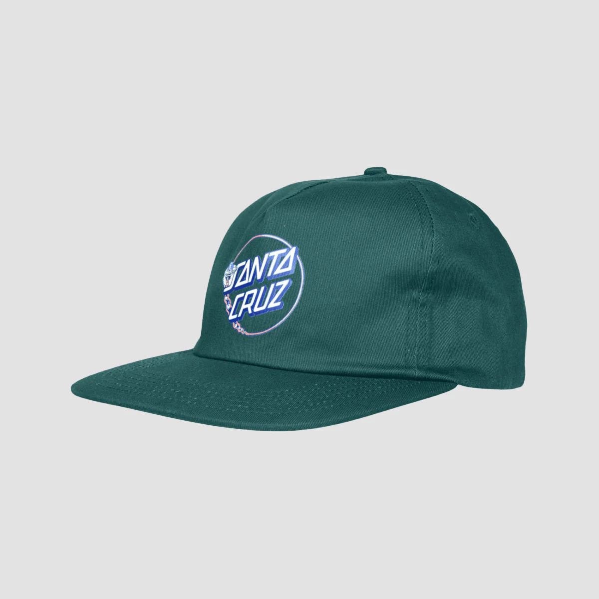 Santa Cruz Winkowski UFO Dot Snapback Cap Cosmic Teal
