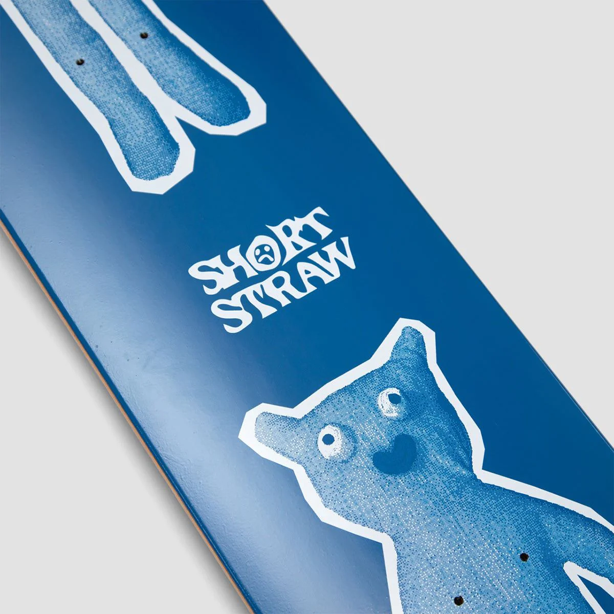 Short Straw Legsley Medium Skateboard Deck Blue - 8.25" - Image 2