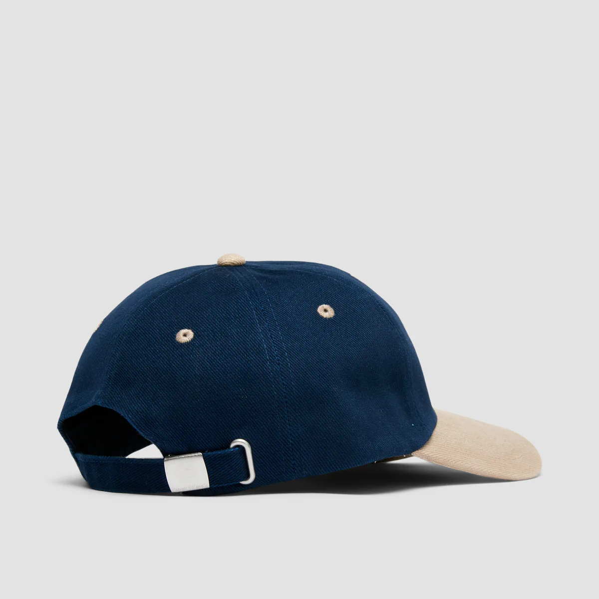 Short Straw Logo Cap Navy/Taupe - Image 3