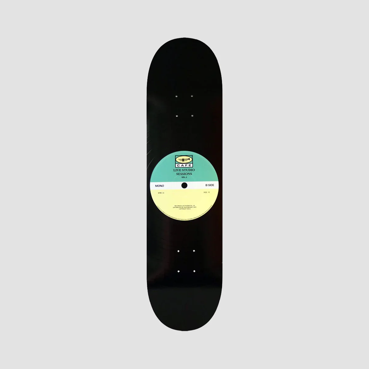 Skateboard Cafe 45 Skateboard Deck Teal/Cream - 8.38"