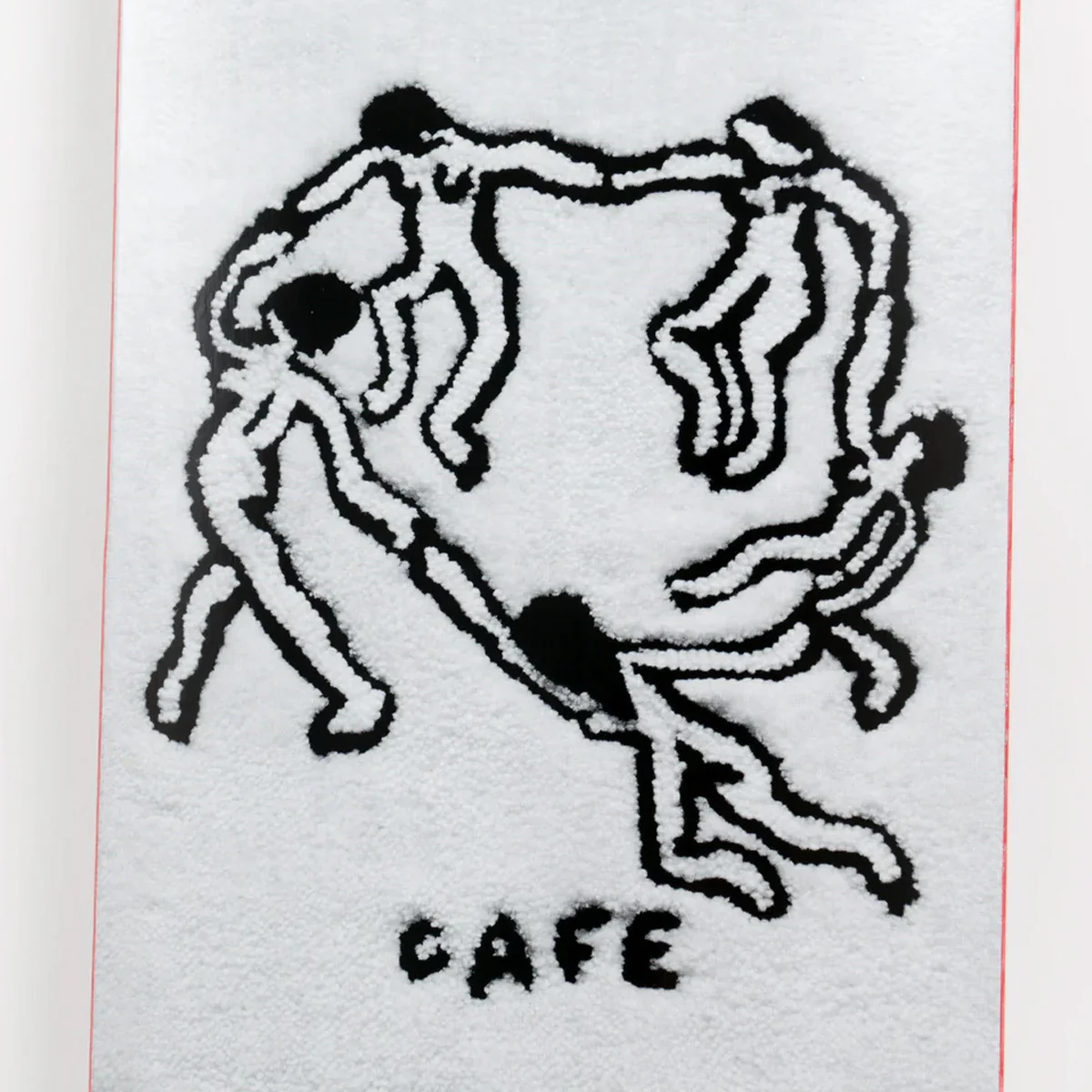 Skateboard Cafe Dance Circle by April Rugs Skateboard Deck White - 8.5" - Image 2