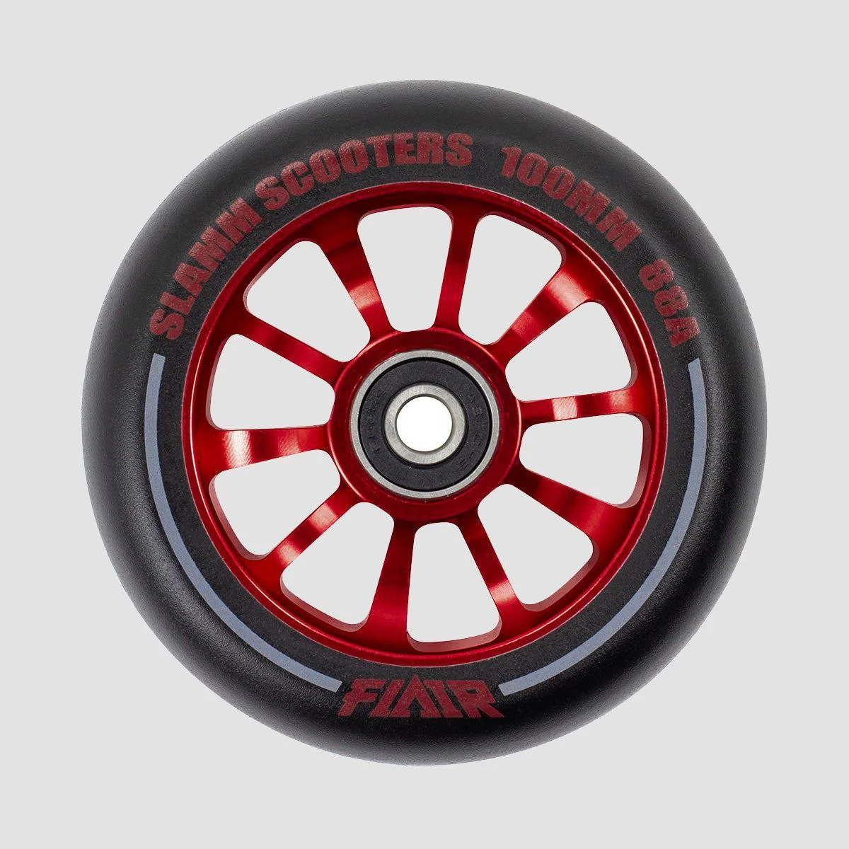 Slamm Team Wheel x1 Black/Red 110mm