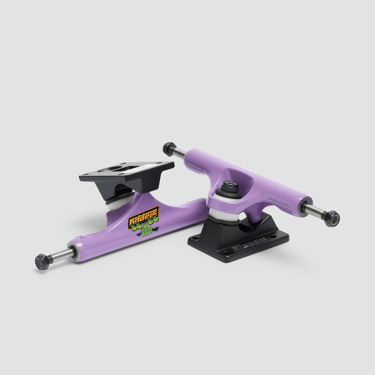 Slappy ST1 Curb Creeper Us Skateboard Trucks 1 Pair Purple/Black - 8.5" - Image 3
