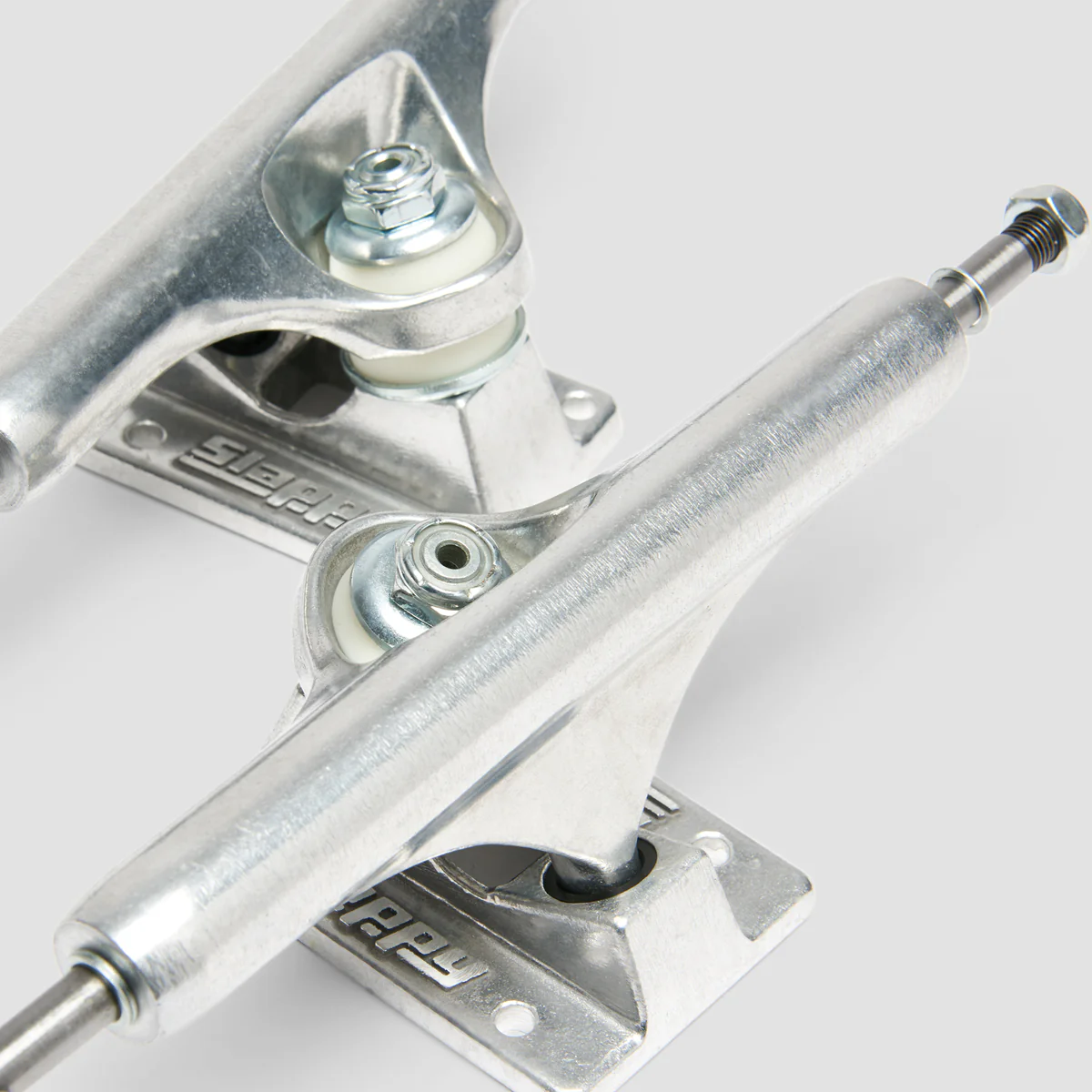 Slappy ST1 Hollow Skateboard Trucks 1 Pair Polished - 9" - Image 4