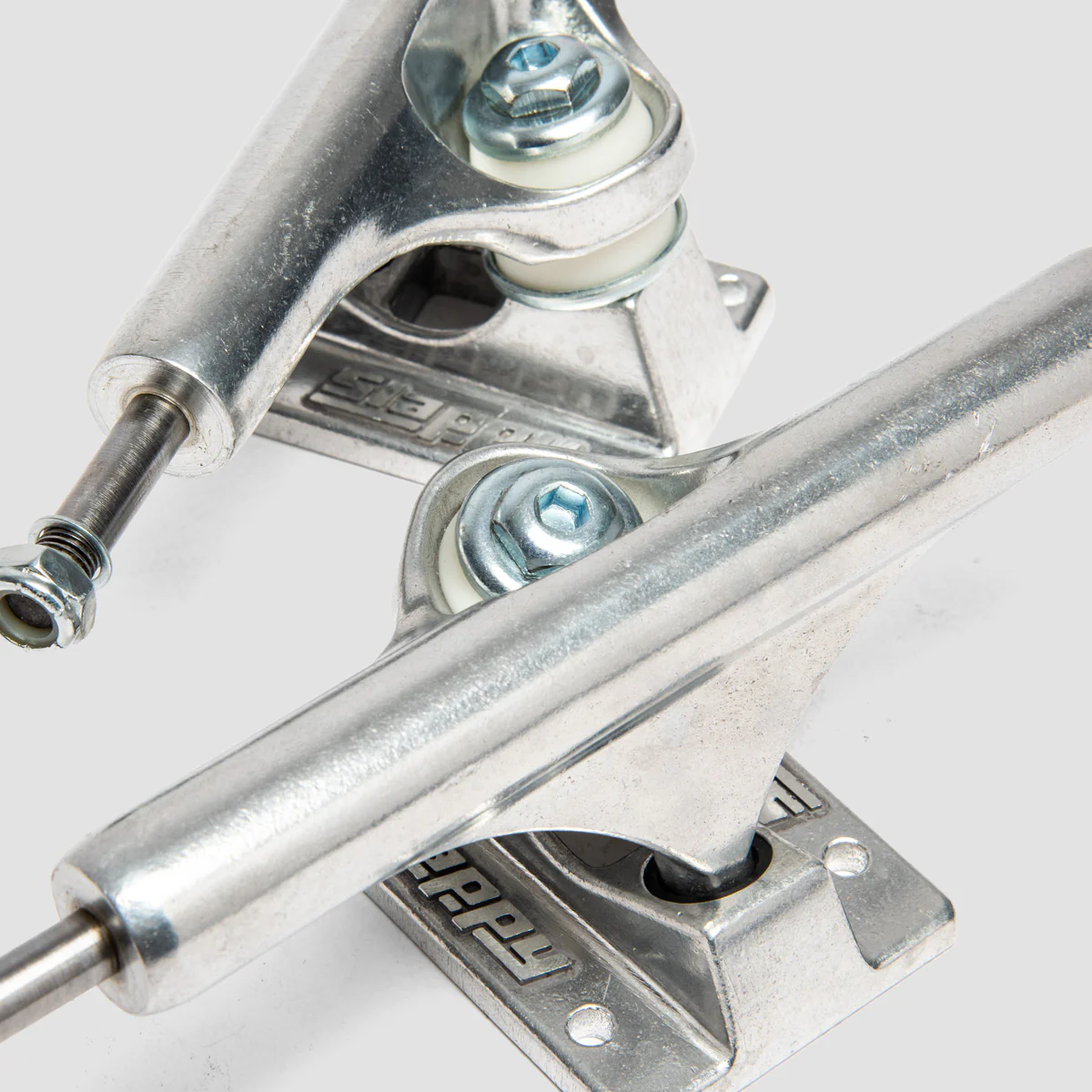 Slappy ST1 Inverted Skateboard Trucks 1 Pair Polished - 8.75" - Image 4