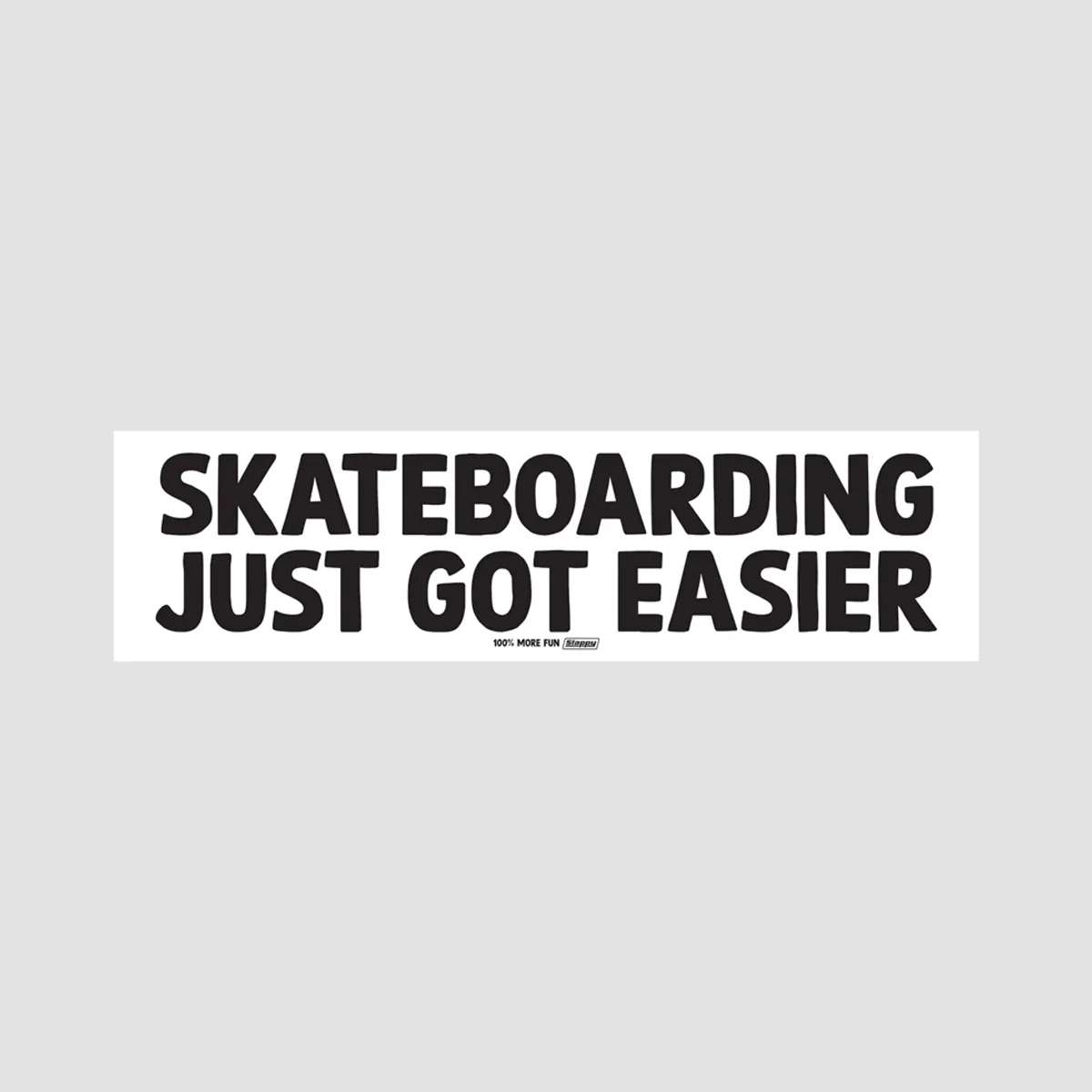Slappy Ultra Low Kingpin Bumper Sticker White 255x70mm