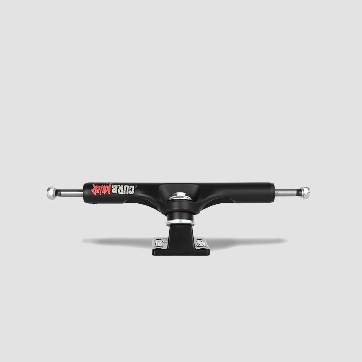 Slappy x Heroin ST1 Curb Killer Skateboard Trucks 1 Pair Matte Black - 10" - Image 2