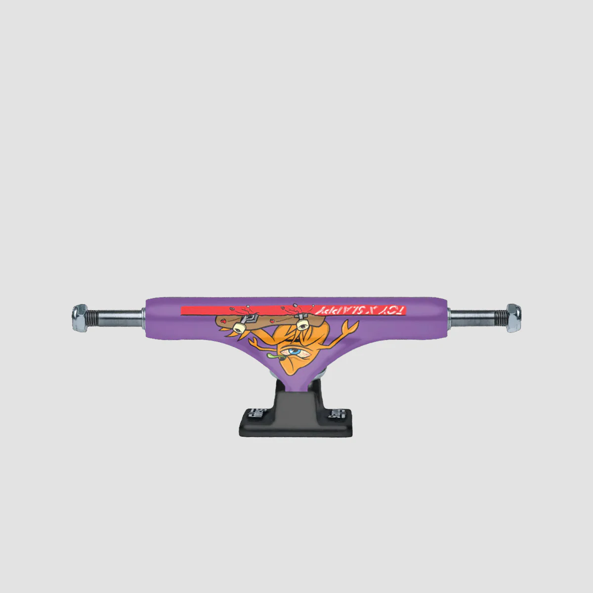 Slappy X Toy ST1 Hollow Skateboard Trucks 1 Pair Purple/Black - 8.25"