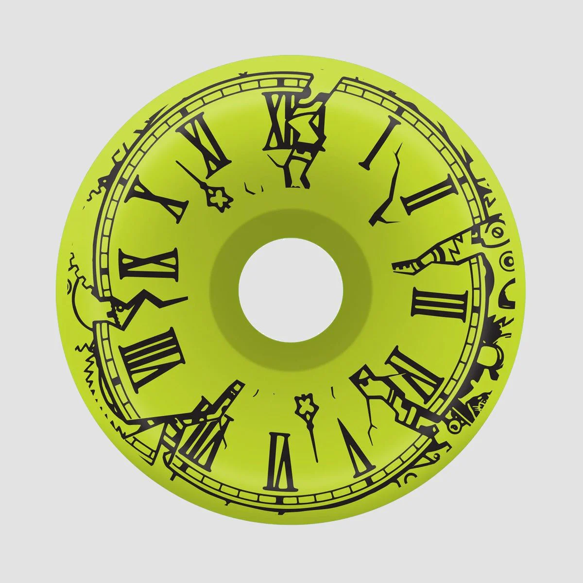 Slime Balls Grabke Exploding Clock Reissue Vomit 95a Skateboard Wheels Neon Green 60mm - Image 2