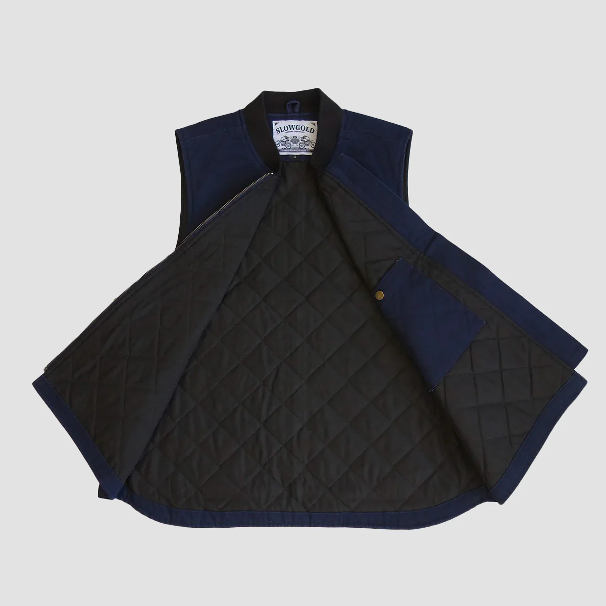 Slowgold The Grand Tourer DLX Vest Dark Navy - Image 8