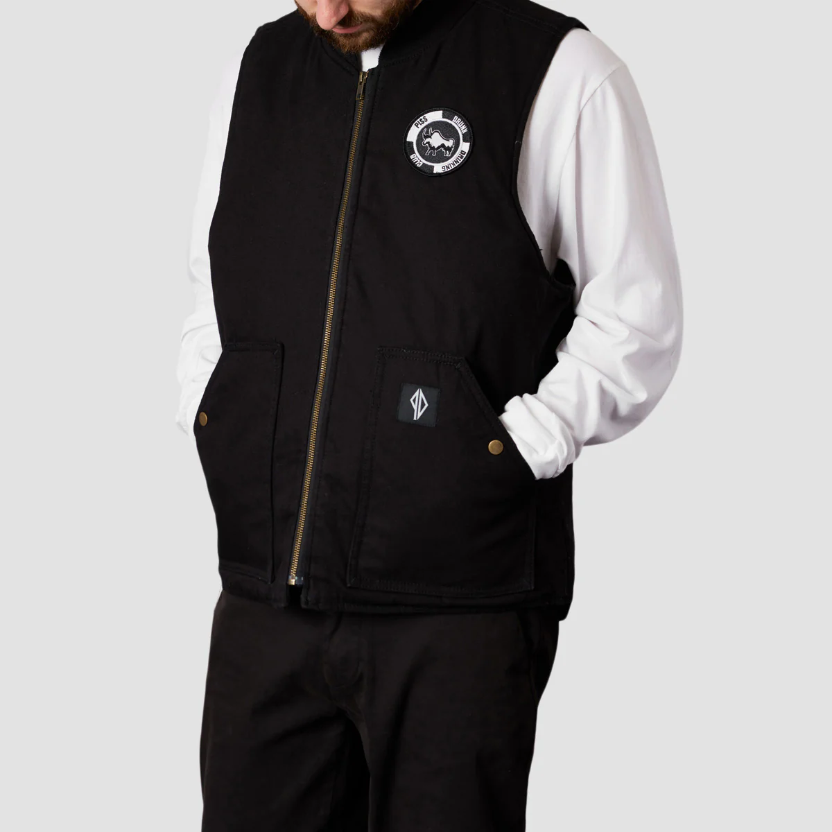 Slowgold X PISS DRUNX BYO Vest Black - Image 2
