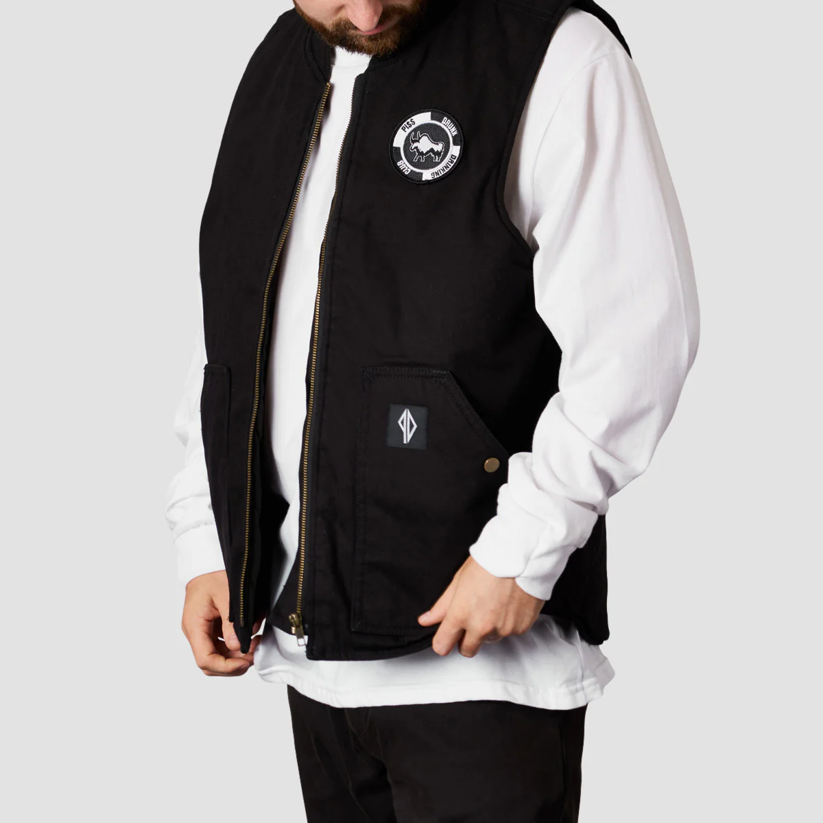Slowgold X PISS DRUNX BYO Vest Black - Image 3