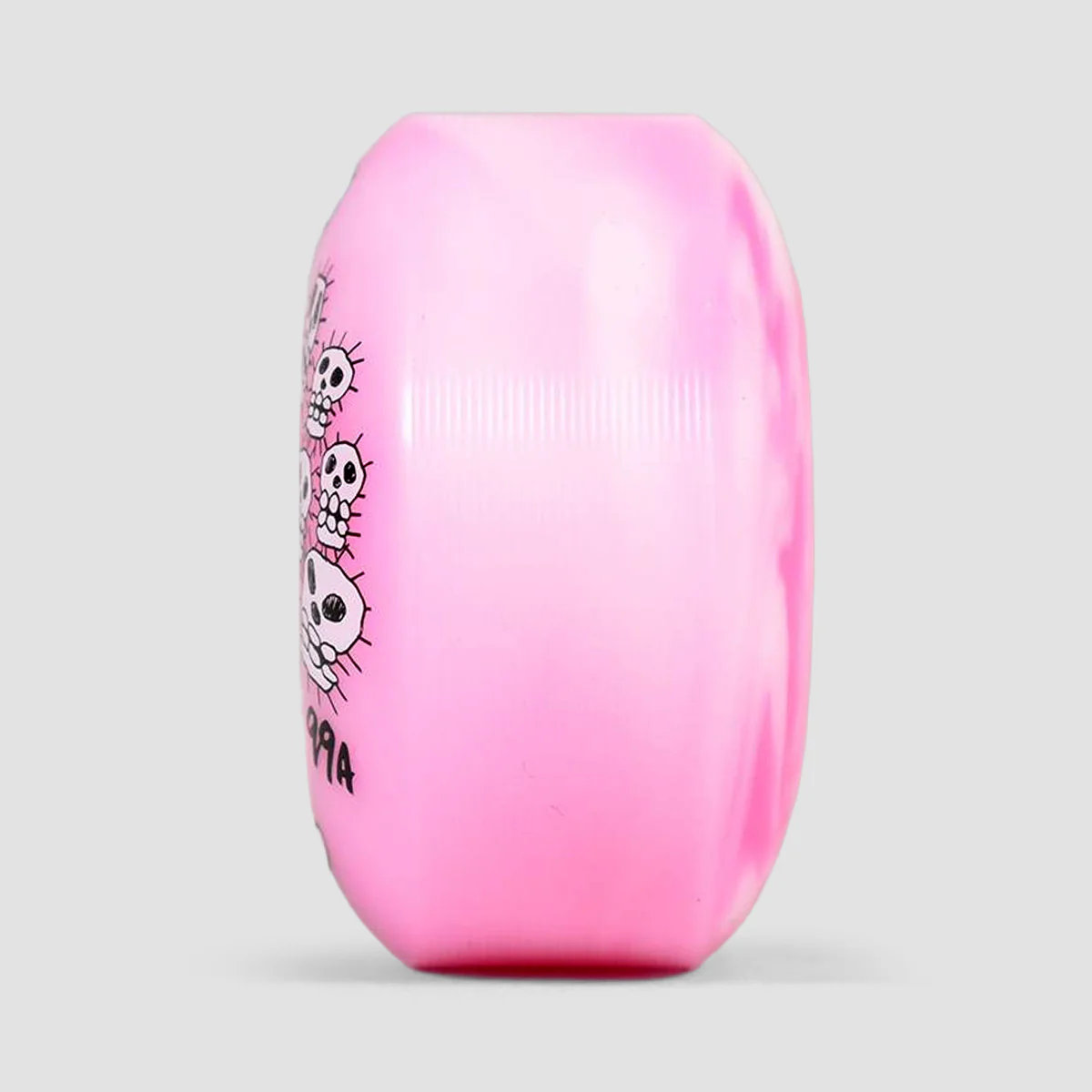 Snot Franky Villani Skulls Classic 99A Skateboard Wheels Pink Swirl 53mm - Image 2
